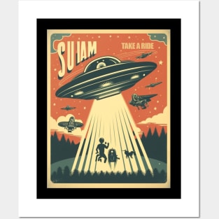 Alien Abduction Posters and Art